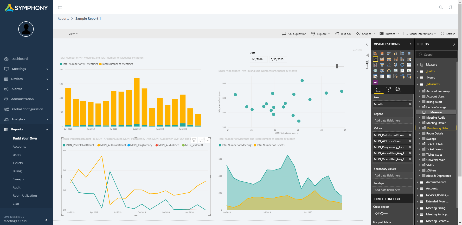 Build your own report screenshot