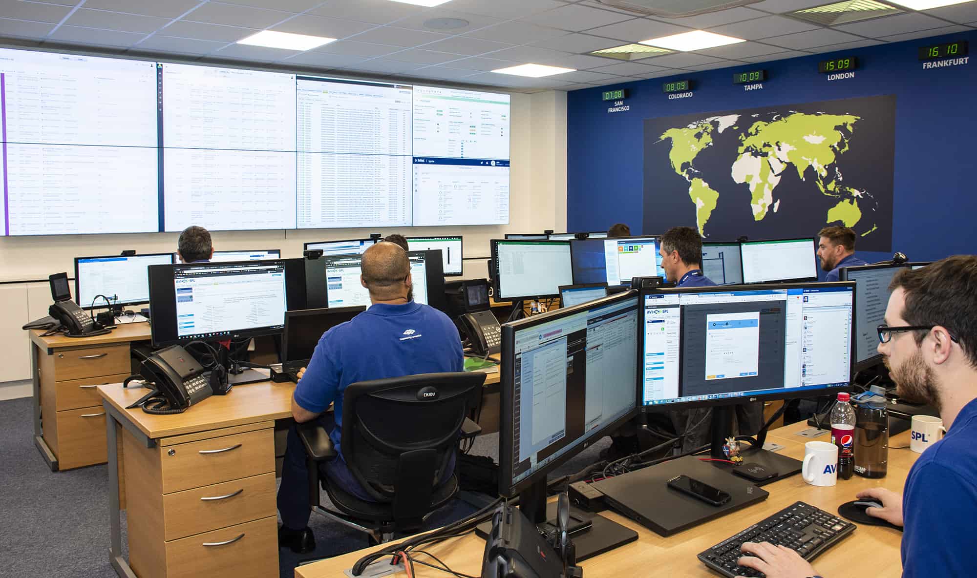 control room av technology support staff