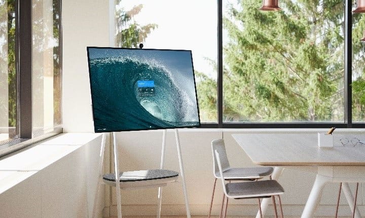 surface hub 2s in a room